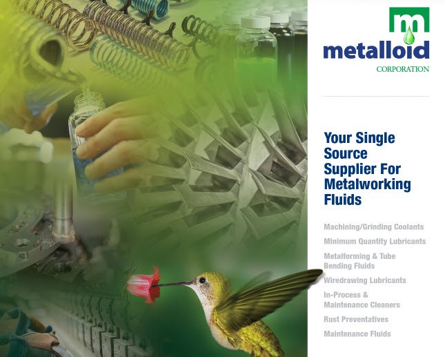 Metalloid Company Banner | Making Metal Stamping Fluids and other metalworking fluids